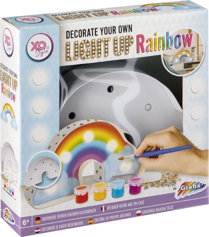 Grafix Decoreer Je Eigen Regenboog Met Licht | Hobbypakket voor kinderen |