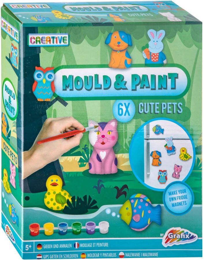 Grafix Gips Gieten en Schilderen Set Lieve Dieren