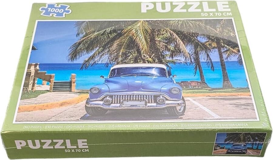 Grafix Puzzel Volwassenen Oude auto Kinderen 1000 stukken Puzzel 1000 stukjes volwassenen Legpuzzel
