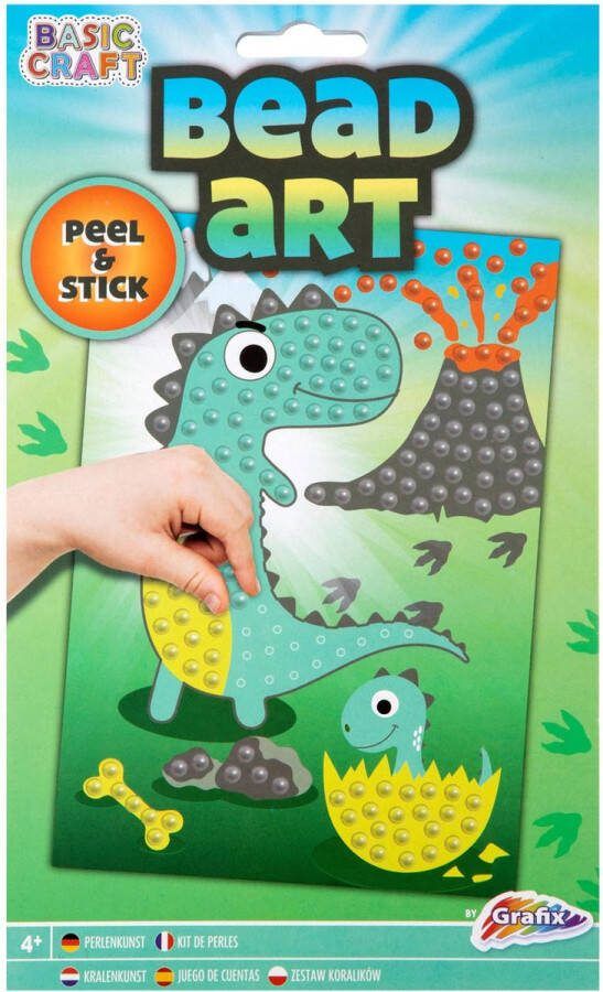 Grafix Knutselset Bead Art Dino