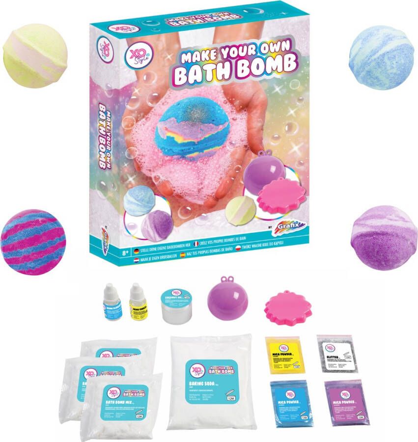 Grafix Maak je eigen Bath Bombs | Experimenteerset voor kinderen van 8 tot 14 jaar | Wetenschap | Speelgoed voor in bad