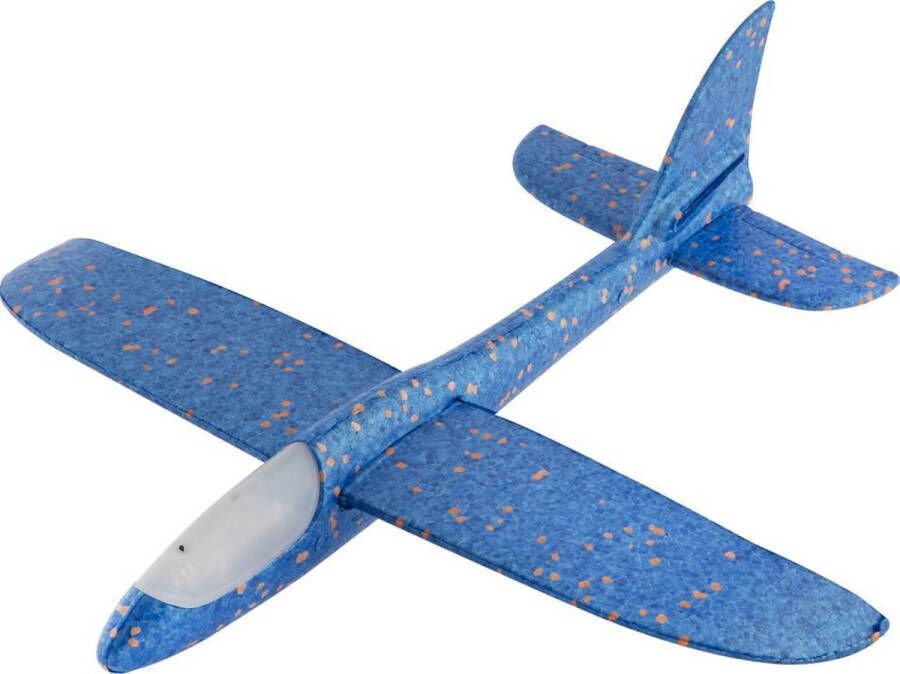 Grafix Maak je eigen foam vliegtuig Led verlichting Zweefvliegtuig speelgoed Blauw vliegtuig |