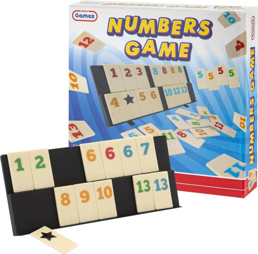 Grafix Numbers Game Klassiek Bordspel voor in de speelkast 2 tot 4 Spelers Tactisch Spel Gezelschapsspel Voor het hele gezin Denkspel