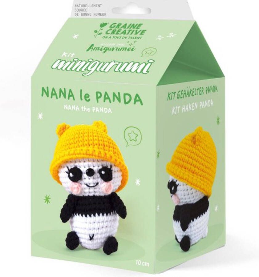Graine Créative Graine Creative Amigurumi Haakpakket Panda 10 cm