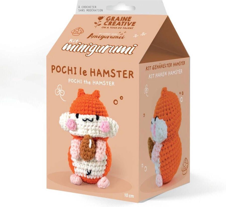 Graine Créative Graine Creative Amigurumi Haakpakket Hamster 10 cm