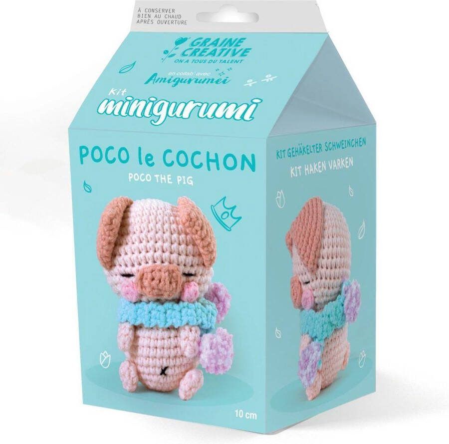 Graine Créative Graine Creative Amigurumi Haakpakket Varken 10 cm