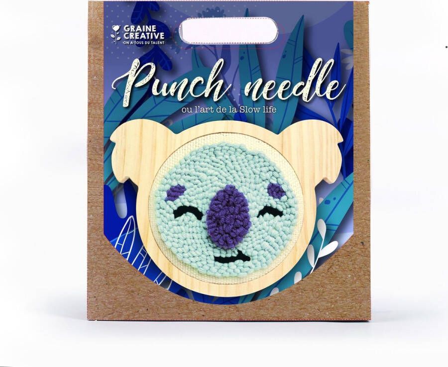 Graine Créative DIY-Kit Punch Needle Set koala d: 15 cm