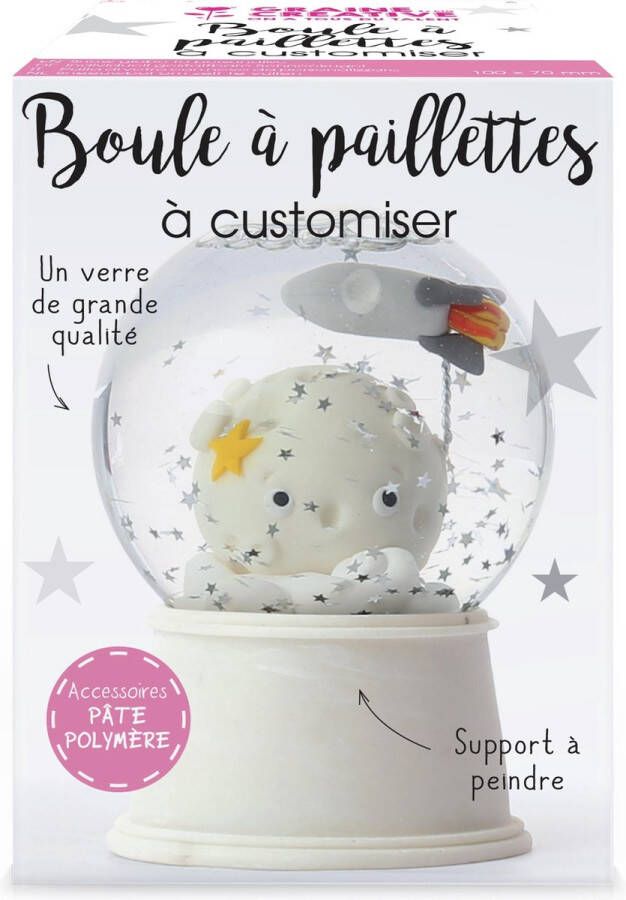 Graine Créative Doe-het-zelf Set Hobbypakket Decoratie Maak je eigen Sneeuwbol incl sterretjes