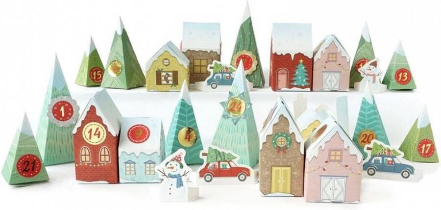 Graine Creative Adventkalender Dorp 33x25 cm