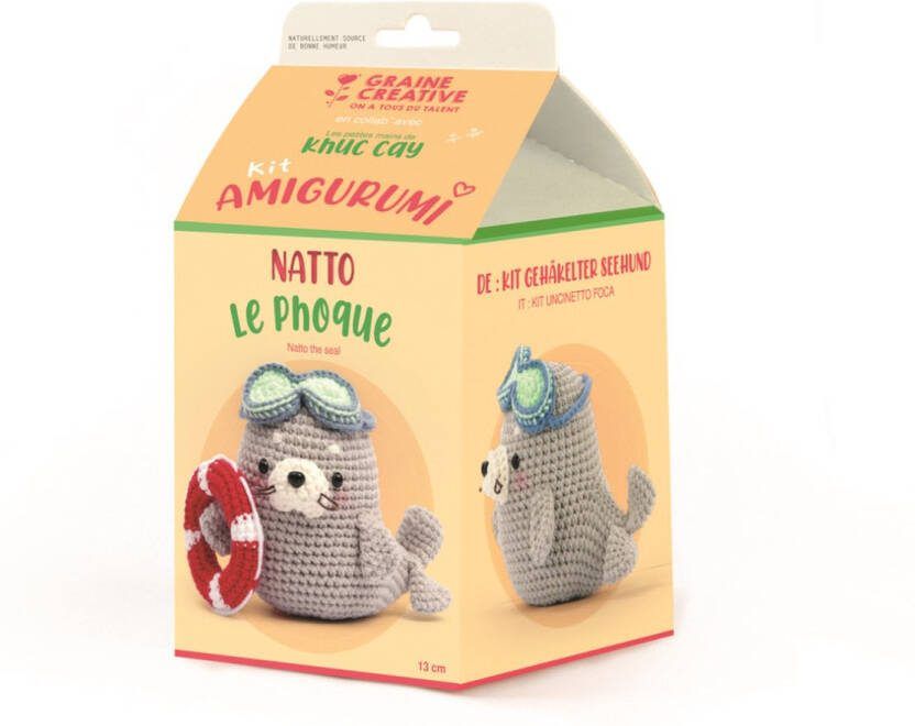Graine Créative Graine Creative Amigurumi Haakpakket Zeehond 13 cm