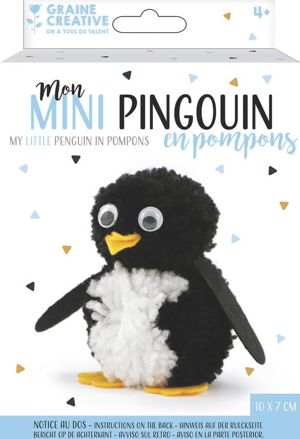 Graine Creative GC DIY Pompon Kit Pinguin