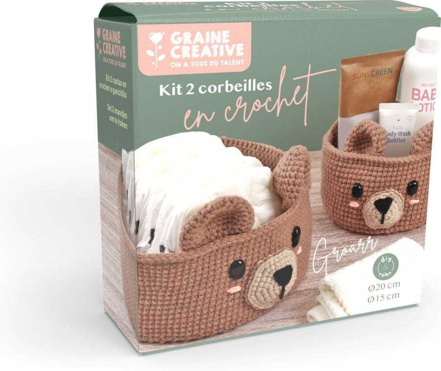 Graine Creative GC Haakpakket Manden Haken Beren