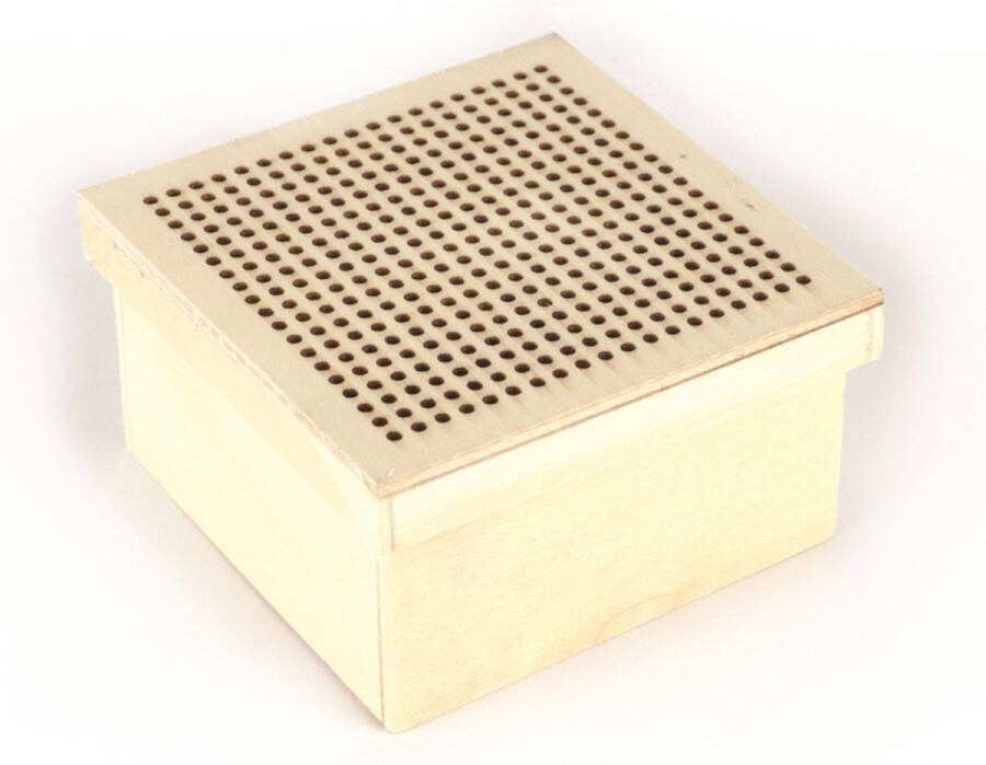 Graine Creative GC Houten Borduur Doos 9x9x5 cm