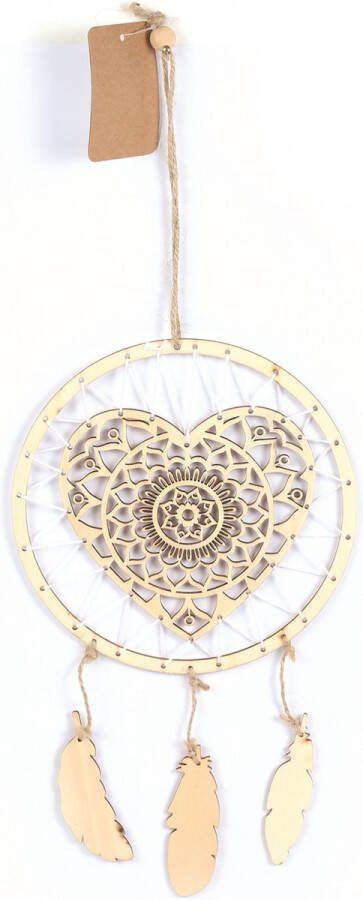 Graine Creative GC Houten Dromenvanger Hart 16x25 cm