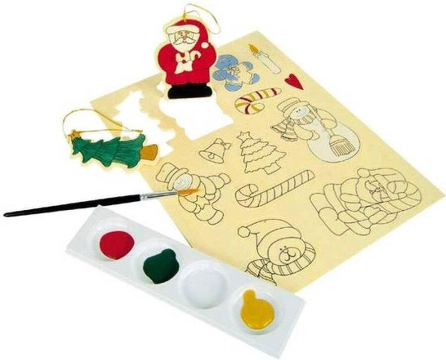 Graine Creative GC Houten Kerst Hangers Set 13 stuks