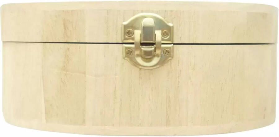 Graine Creative GC Houten Kist Ovaal 17x12x7 3 cm