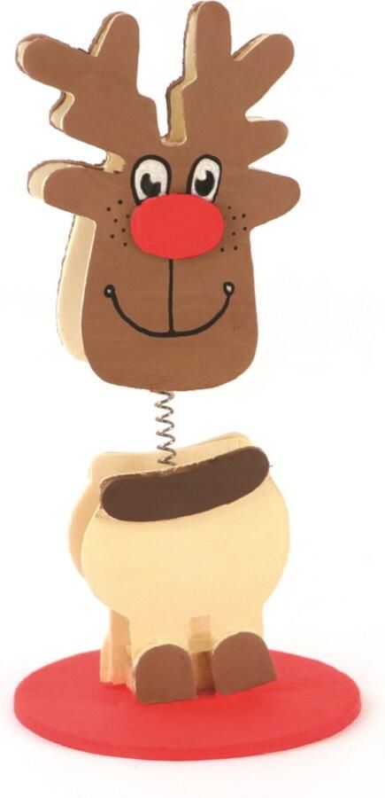 Graine Creative GC Houten Memoclip Fotohouder Rendier 14 cm