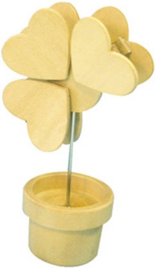 Graine Creative GC Houten Memoclip Houder Harten Bloem
