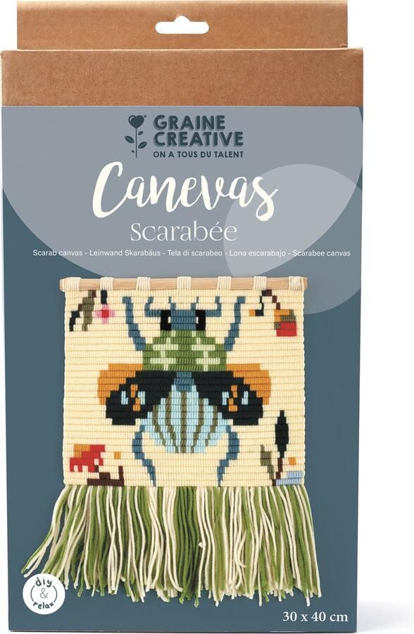 Graine Creative GC Kruissteekpakket Wanddecoratie Kever