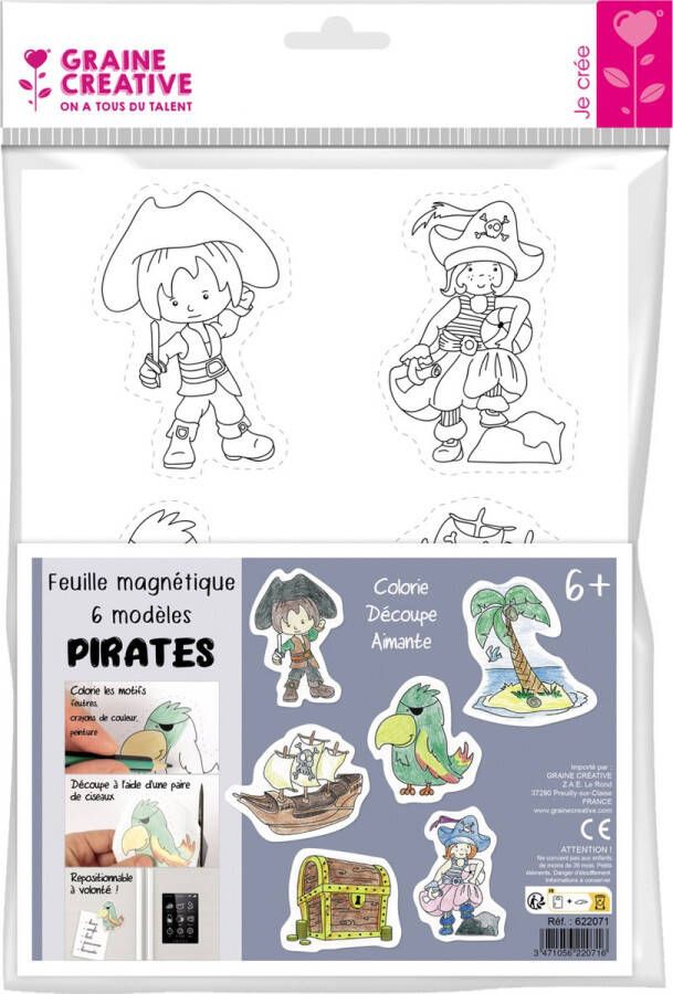 Graine Creative GC Magneten Kleuren Piraten