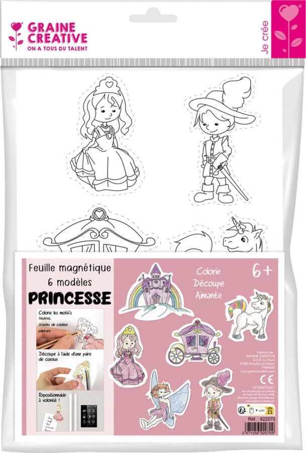 Graine Creative GC Magneten Kleuren Prinsessen