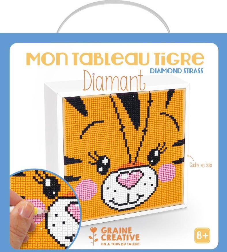 Graine Creative Kit Diamond dots 20cm x 20cm x 3cm Tiger