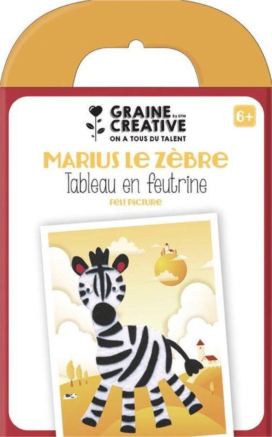Graine Créative Kit knutselen met vilt Zebra