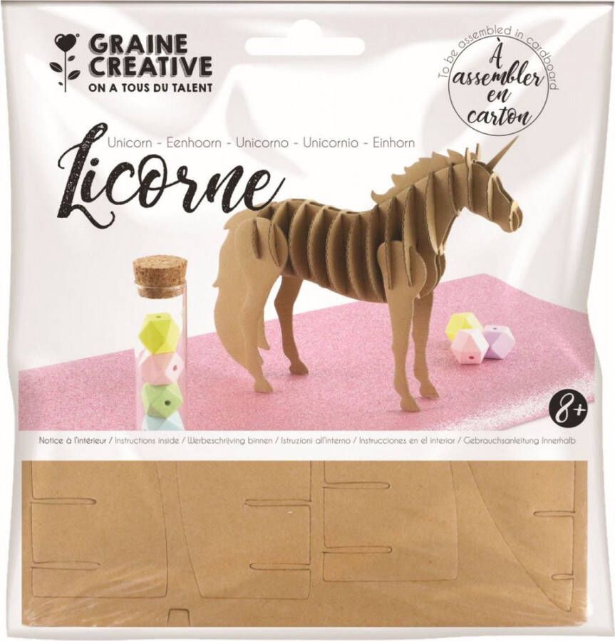 Graine Creative Maquette eenhoorn 21 5x4x17cm