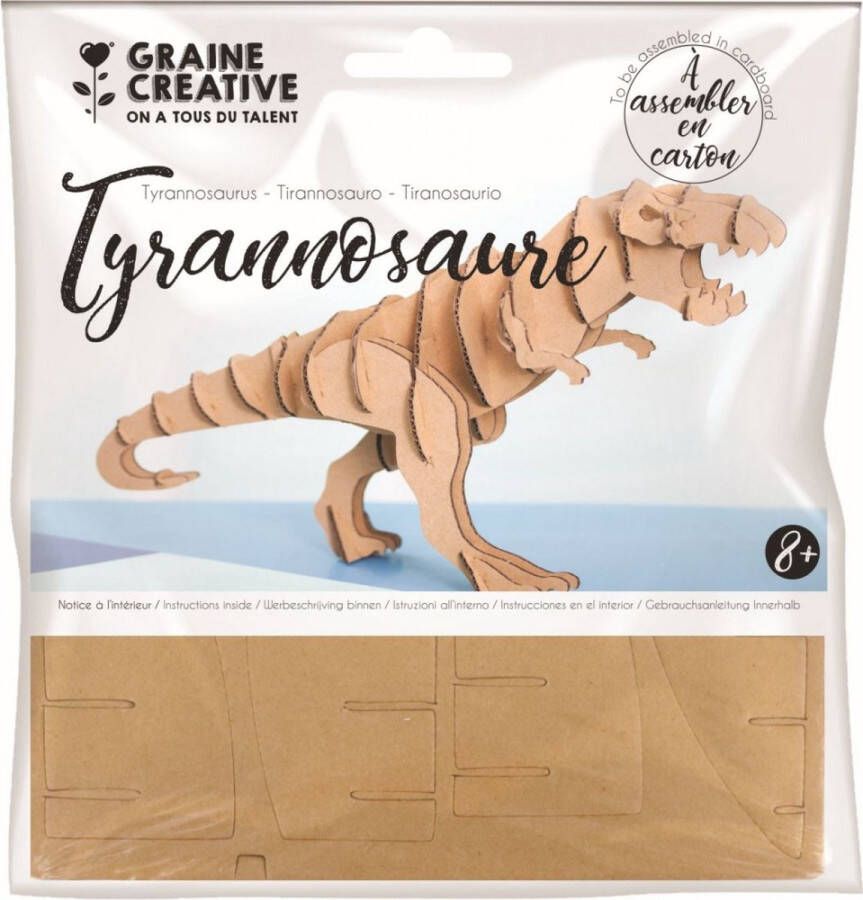 Graine Creative Maquette tyranosaurus 15x15cm