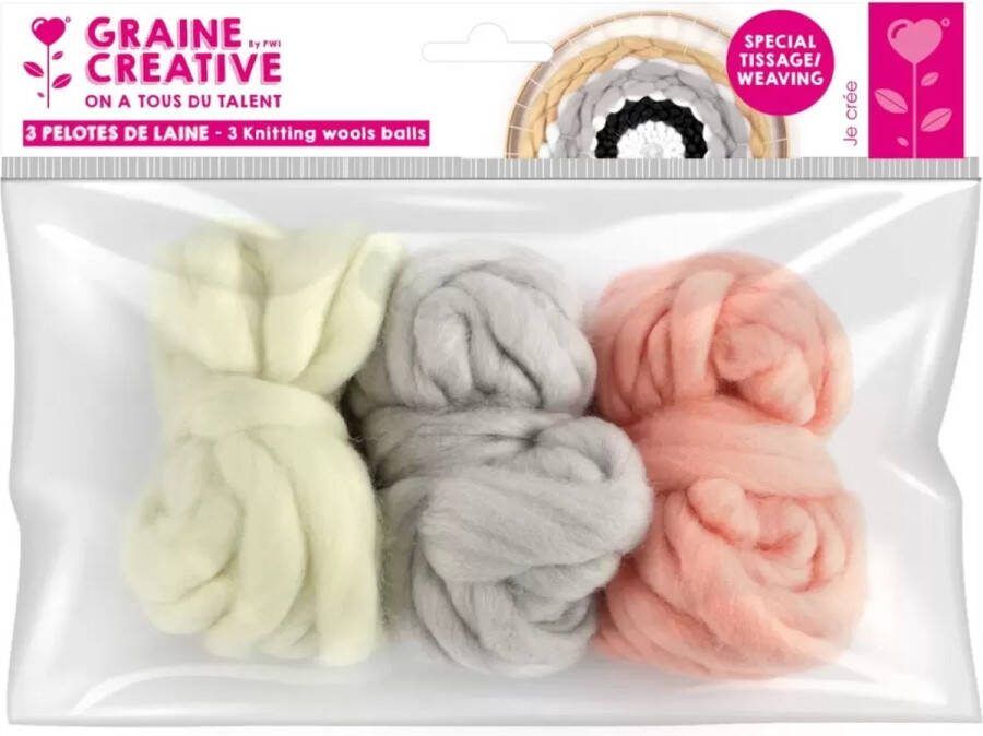 Graine Creative GC Mega Weef Garen 3x5 m Off-white Mix