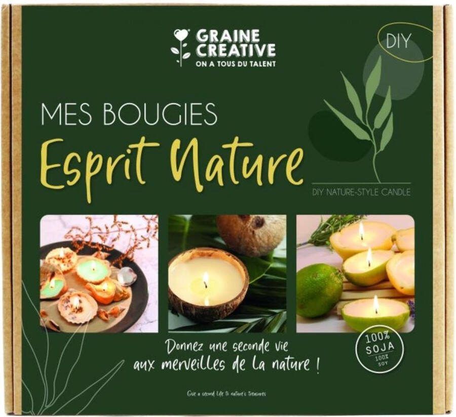 Graine Creative GC Soja Kaarsen Maken Set Nature Spirit