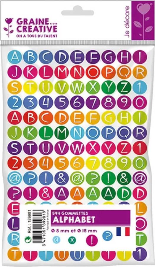 Graine Créative Graine Creative GC Stickers Alfabet 594 Stuks