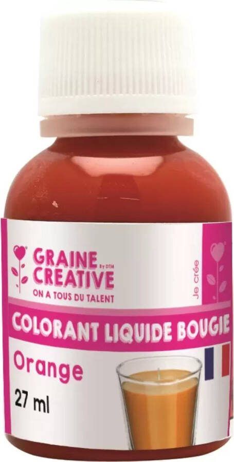 Graine Creative GC Vloeibare Kaarsen Kleurstof 27 ml Oranje