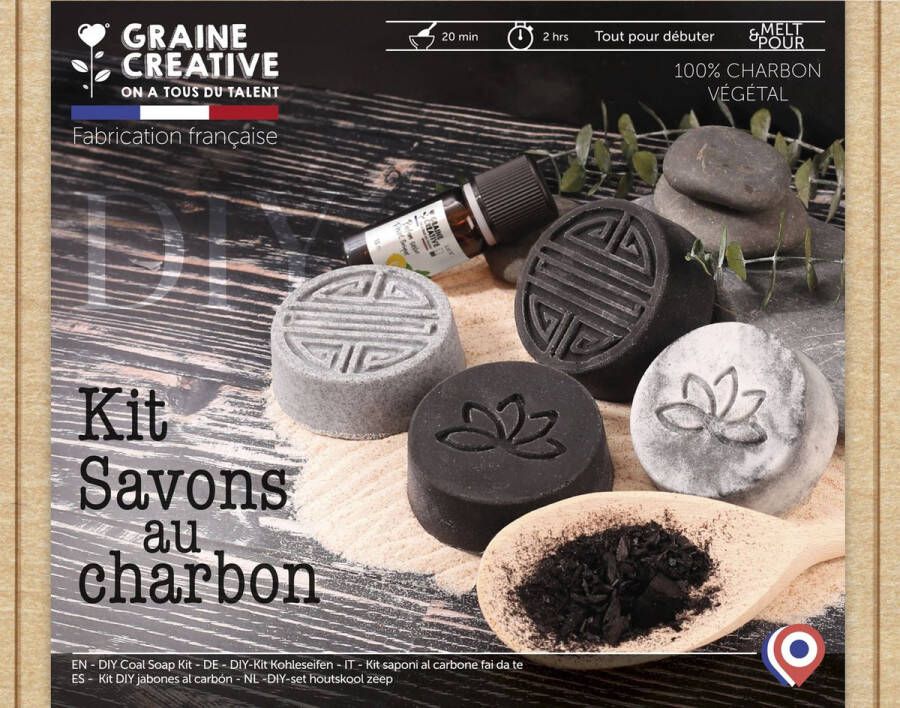 Graine Créative Graine Creative Zeep Maken Set Houtskool