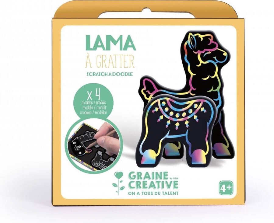 Graine Créative Kraskaart kit Kids Lama