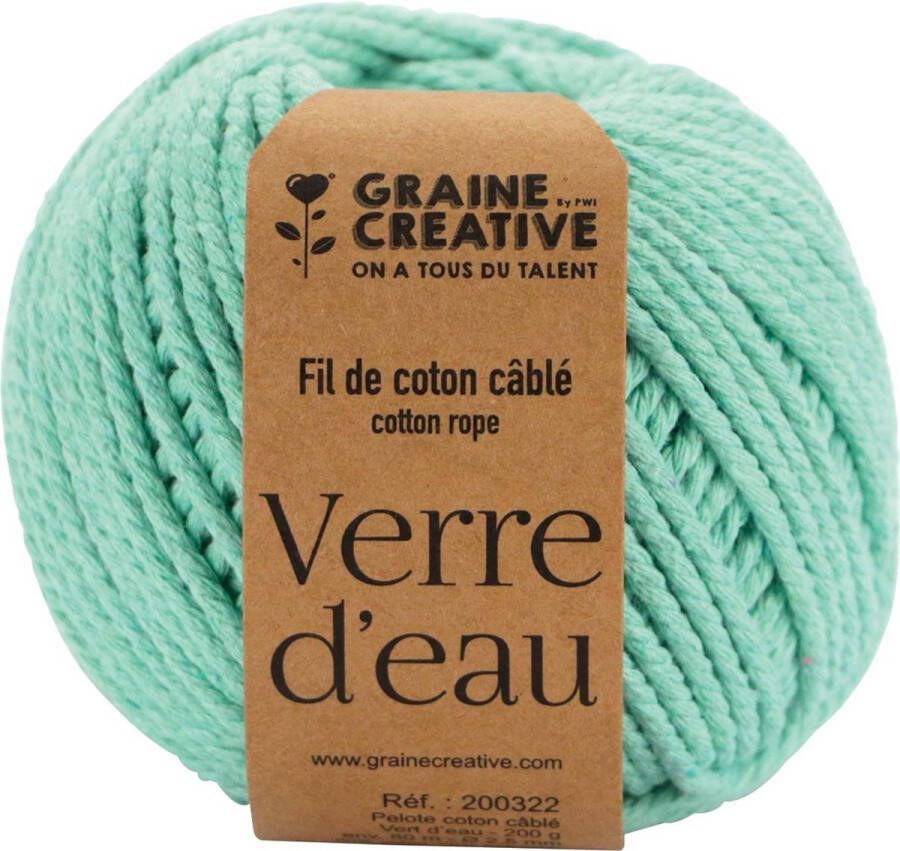 Graine Créative Macramé touw ft 2 5 mm x 80 m muntgroen