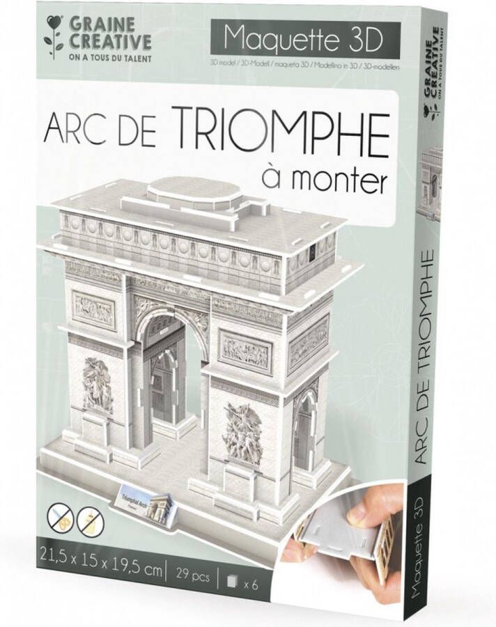 Graine Créative Maquette 3D puzzel Arc de Triomphe