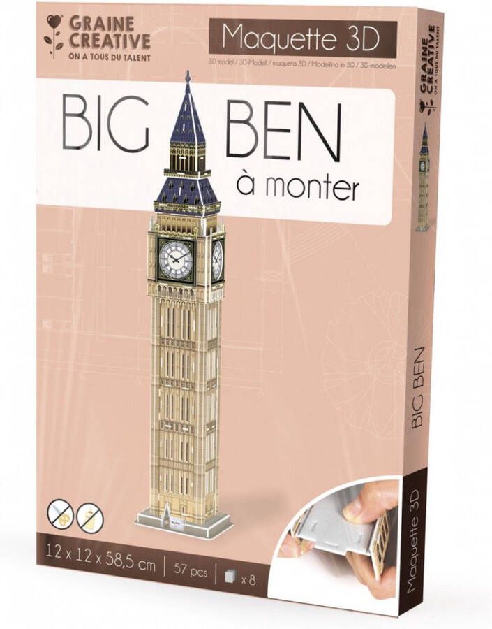 Graine Créative Maquette 3D puzzel Big Ben