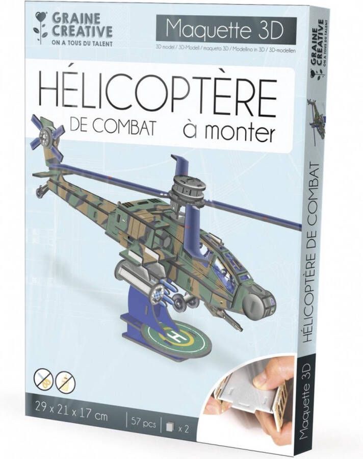 Graine Créative Maquette 3D puzzel Helikopter