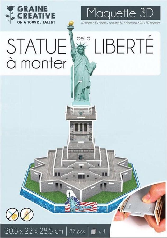 Graine Créative Puzzel 3D Maquette | Modelbouw 3D | Statue of Liberty New York