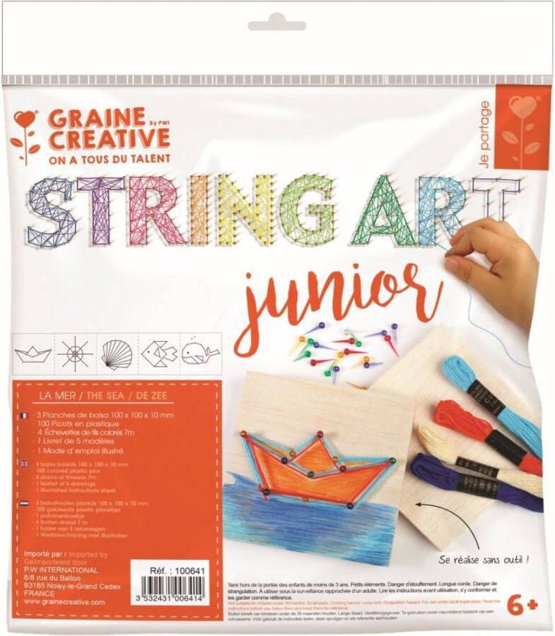 Graine Créative String art kit Junior Zee