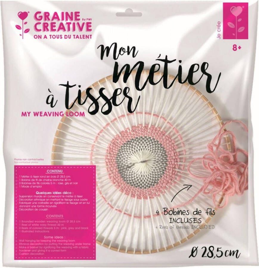 Graine Créative Weef kit rond 28cm