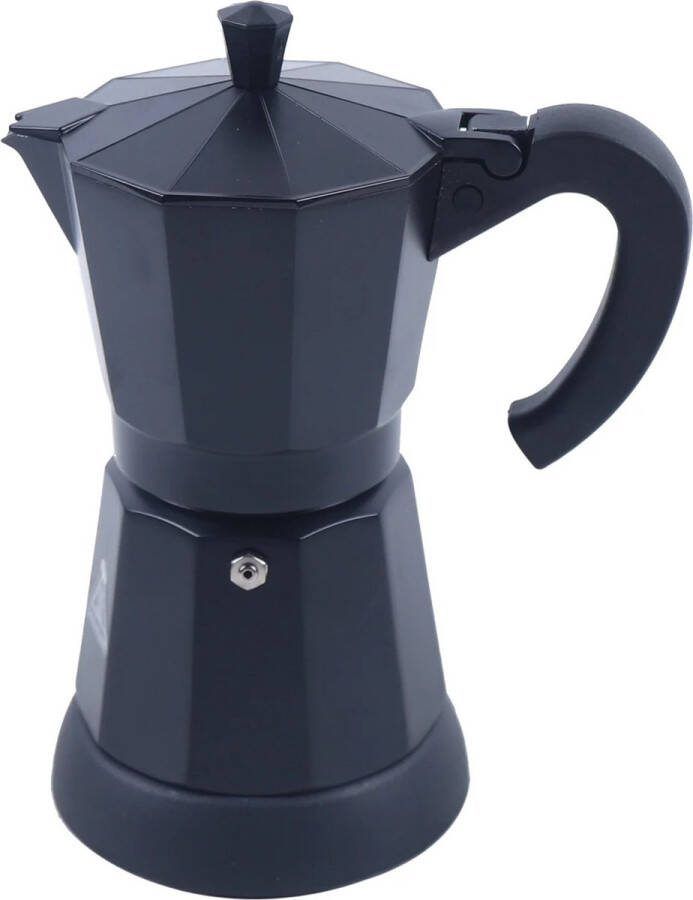 Gran Vida Elektrische Koffiemachine 300 ml 6 Kopjes Zwart Met deksel