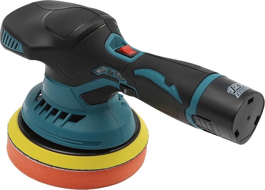 Gran Vida Draadloze Polijstmachine 6 Snelheden Inclusief 2 Batterijen 12V Blauw