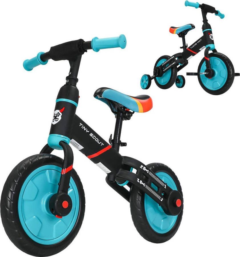 Gran Vida Loopfiets 4-in-1 Fiets Hoogte Verstelbaar