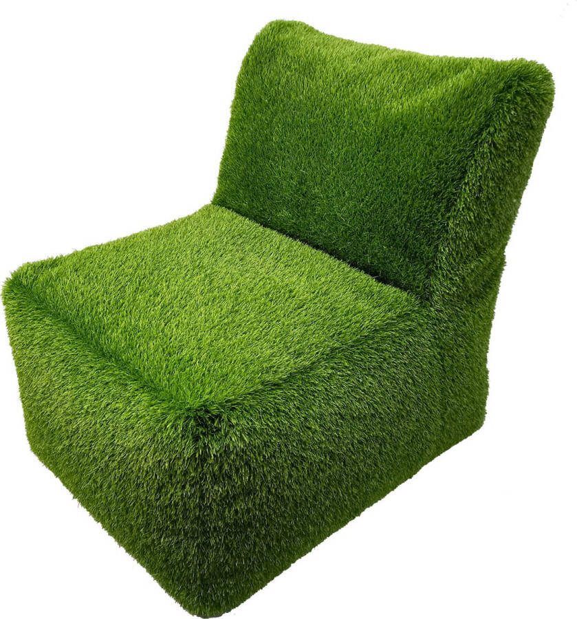 Grasdieren.eu Zitbank met rugleuning 80 cm-grasfiguur-tuinknuffel-grasdieren-kunstgras-grasfiguur tuindecoratie