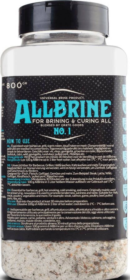 Grate Goods Allbrine nr. 1 1800gr BBQ rub 800 gram