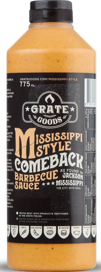 Grate Goods Mississippi comeback sauce fles 775 ml