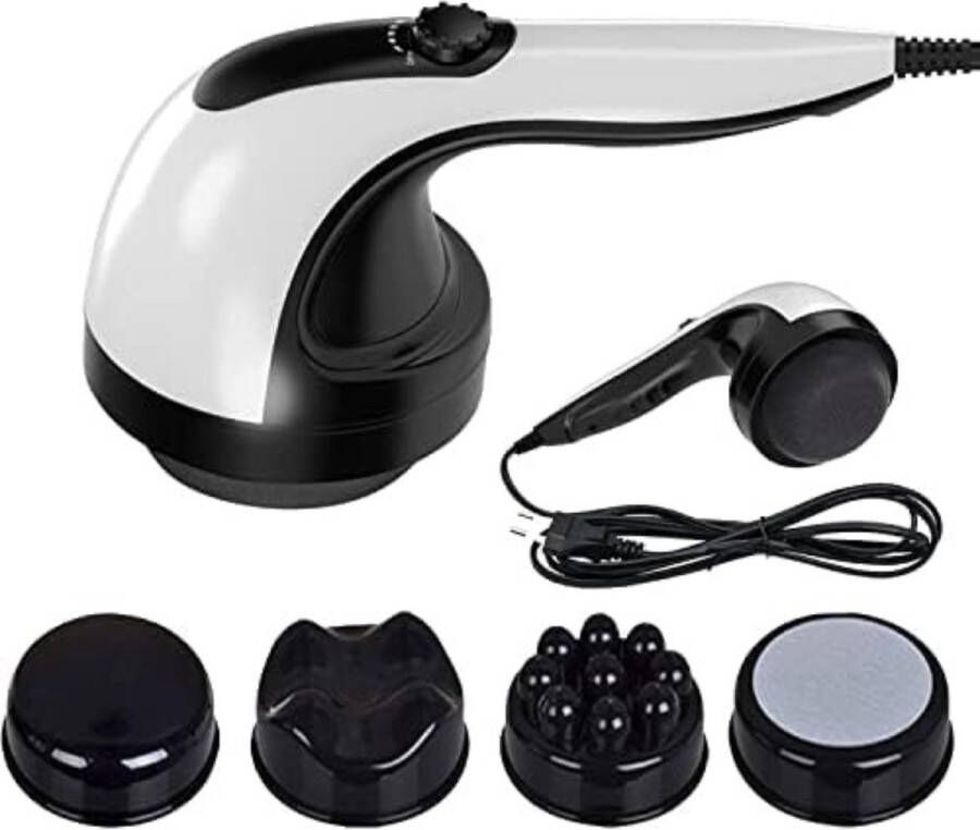 Gratyfied Handmassage Apparaat Klopmassage Apparaat Klopmassage Apparaat Zwart en Wit