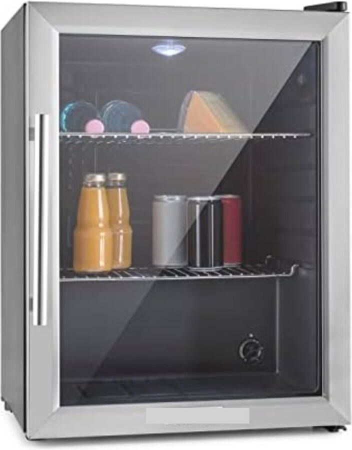 Gratyfied -Minibar koelkast-Mini koelkast glazen deur-Minikoelkast met vriesvak